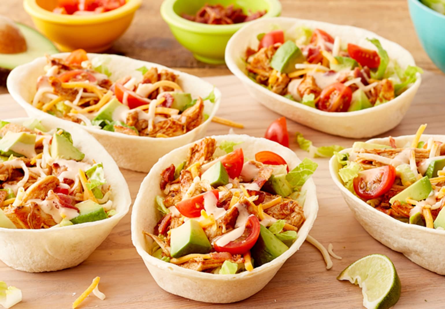 Mexican Chicken Cobb Tacos